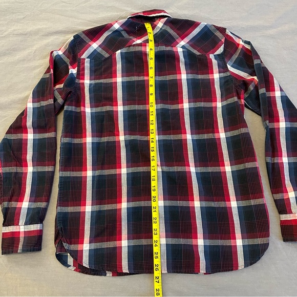 Levi's Classic Plaid Western Shirt - Men's S - Picture 4 of 9